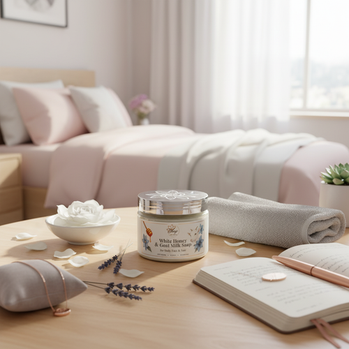 ANG-White Honey & Goat Milk Soap