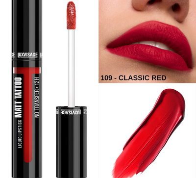 Matt Tattoo Liquid Lipstick – shade 109 CLASSIC RED