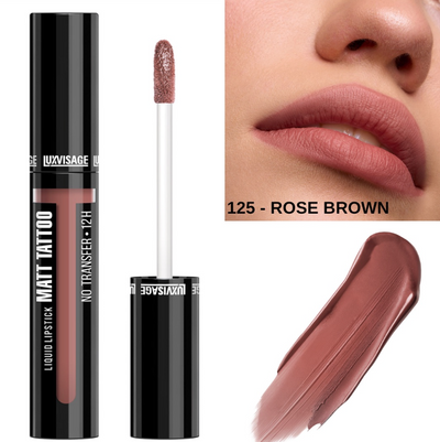 Matt Tattoo Liquid Lipstick — Shade 125 ROSE BROWN