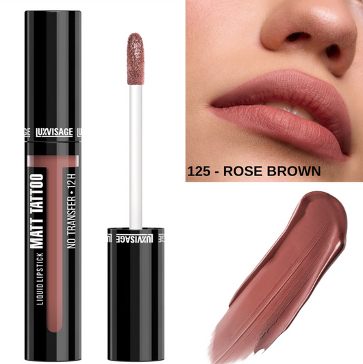 Matt Tattoo Liquid Lipstick — Shade 125 ROSE BROWN