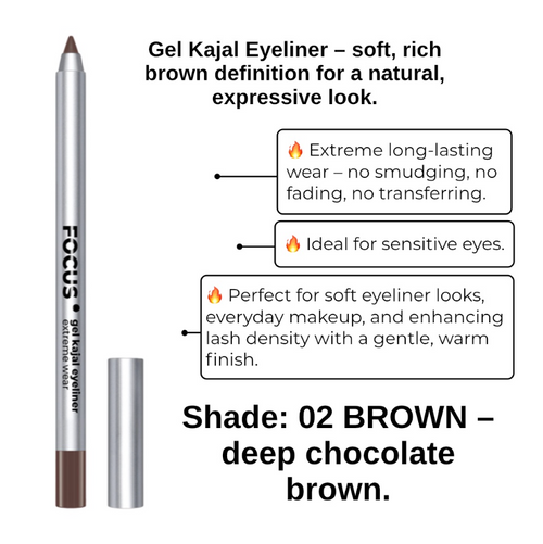 Gel Kajal Eyeliner – BROWN