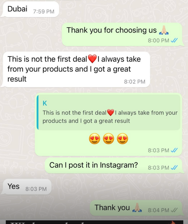 رسالة من أحد العملاء عن ANG We Care