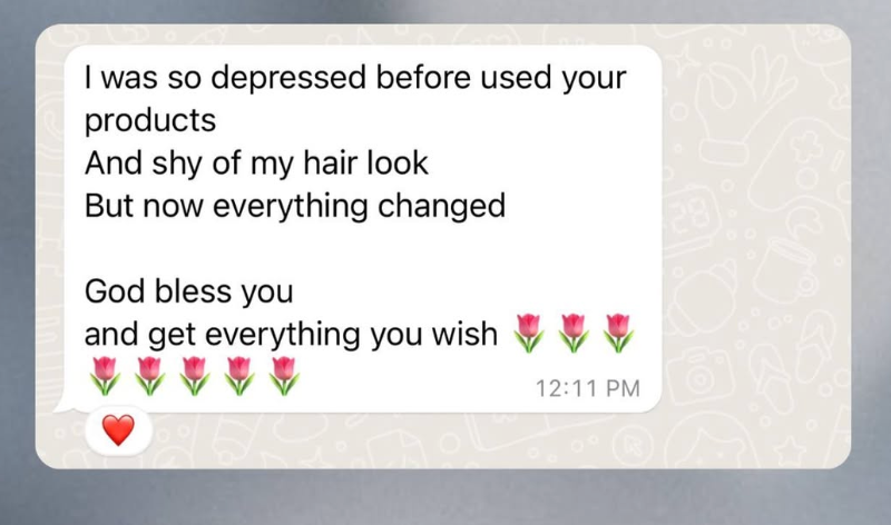 Customer message