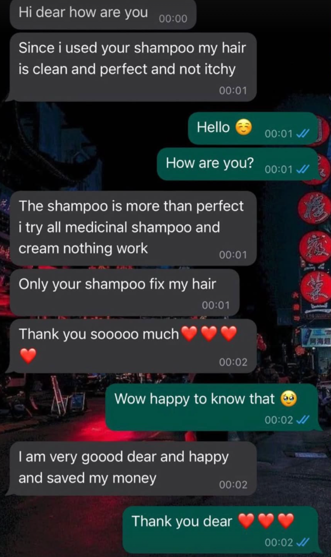 Customer message