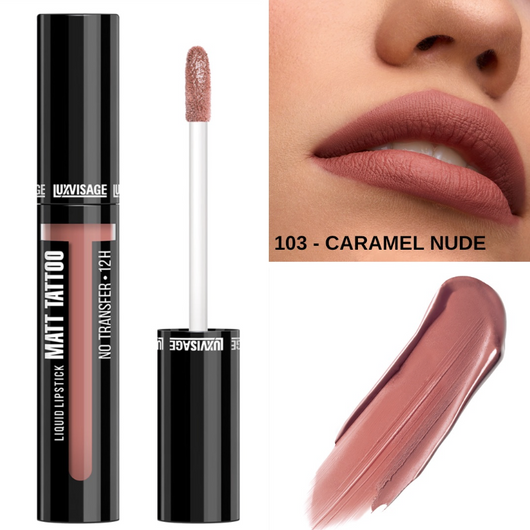 Matt Tattoo Liquid Lipstick – shade 103 CARAMEL NUDE