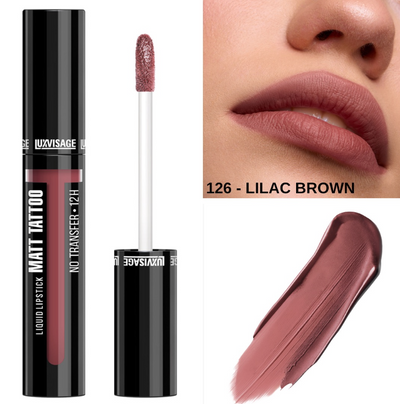 Matt Tattoo Liquid Lipstick — Shade 126 Lilac Brown
