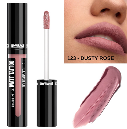 Matt Tattoo Liquid Lipstick — Shade 123 Dusty Rose