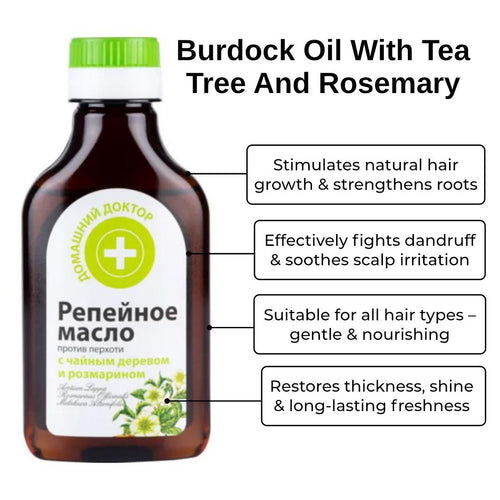 Burdock Oil with Tea Tree & Rosemary