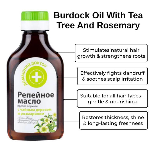 Burdock Oil with Tea Tree & Rosemary