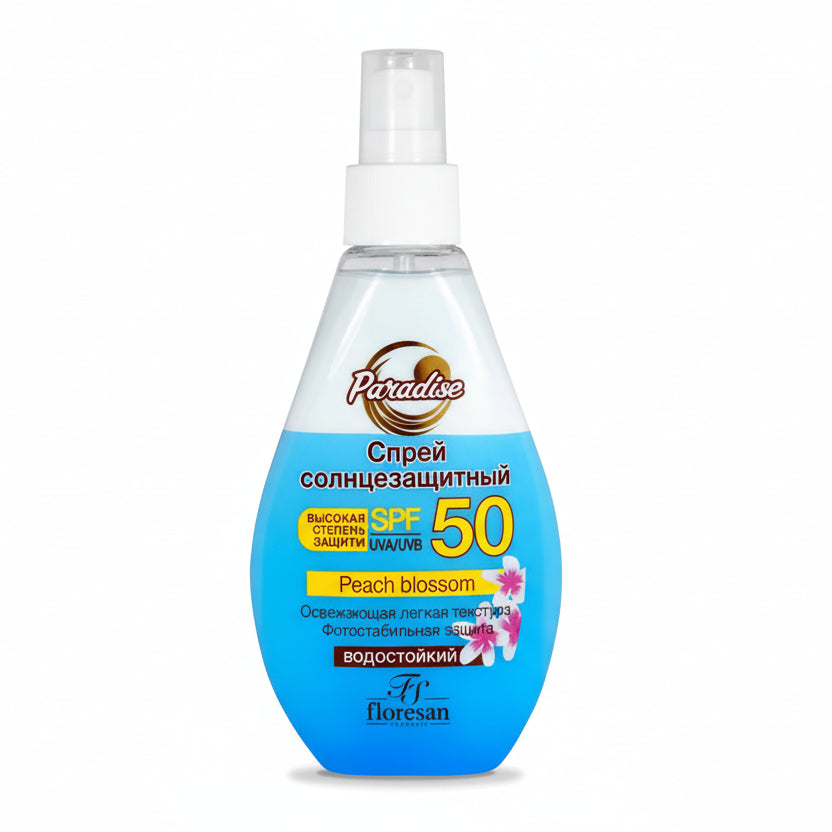 بخاخ واقي شمس SPF 50، زهر الخوخ